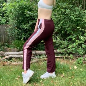Maroon Nike Track Pants